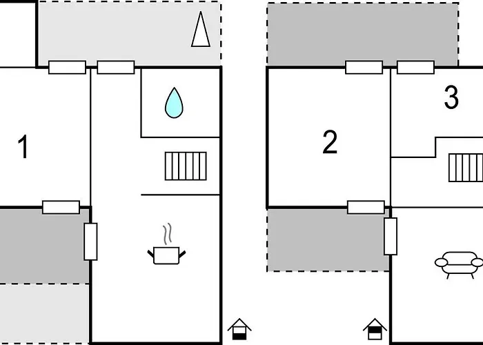 아파트 Kysthusene, Lejl 3 슬라겔스
